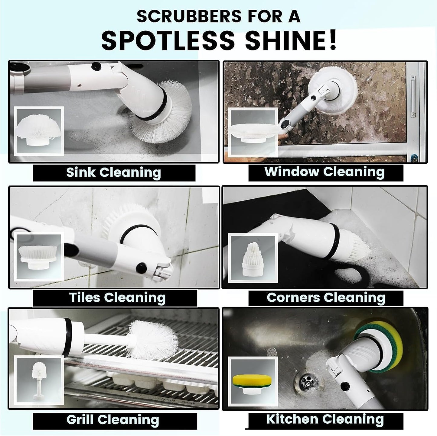 COOLKLICK Electric Spin Scrubber K-123