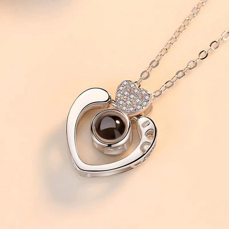 COOLKLICK Heart Shaped Necklace with cute box