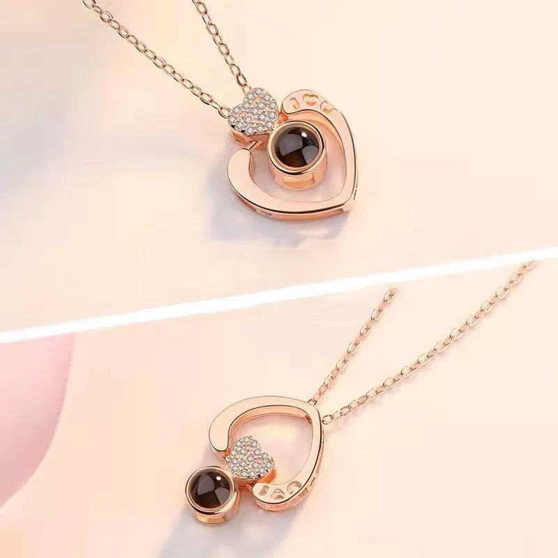 COOLKLICK Heart Shaped Necklace with cute box