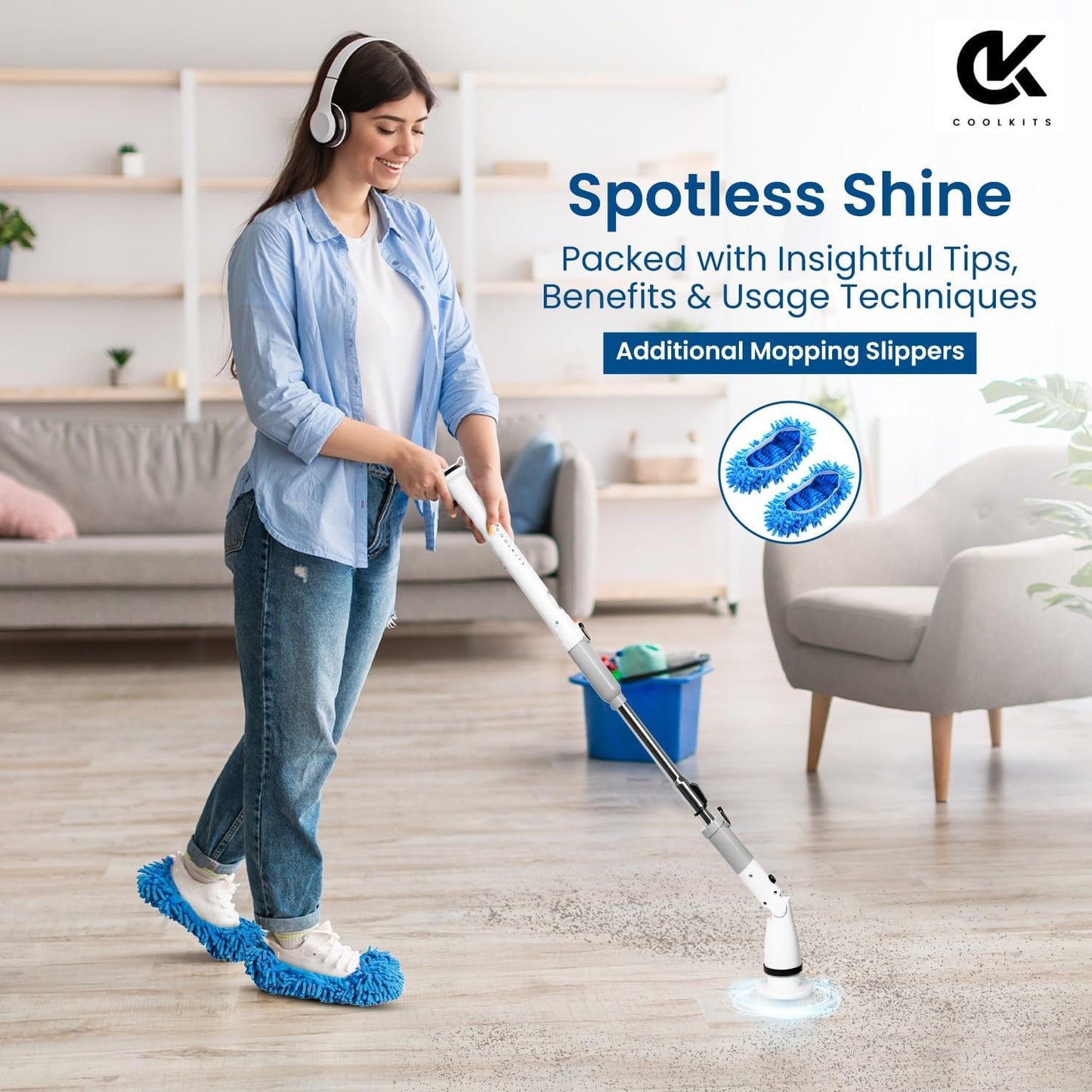 COOLKLICK Electric Spin Scrubber K-123