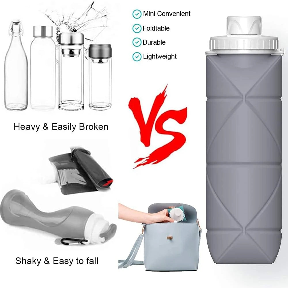 COOLKLICK 600ML Collapsible Water Bottles