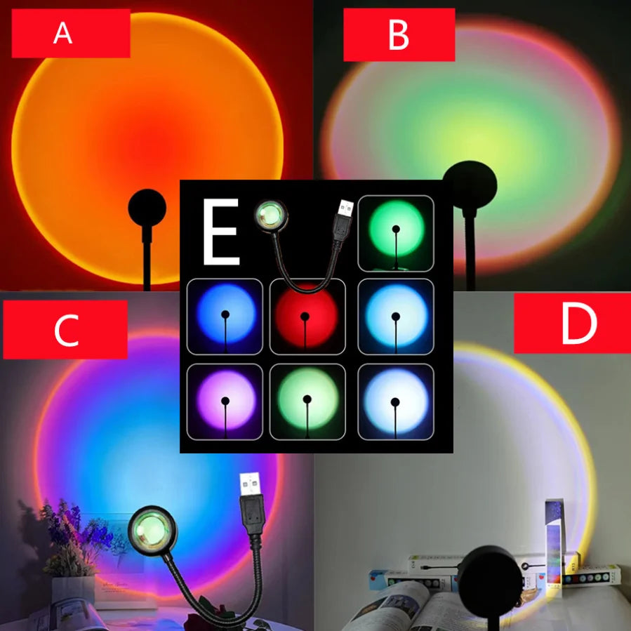 COOLKLICK Sunset Viral Lamp (Multiple light selection)