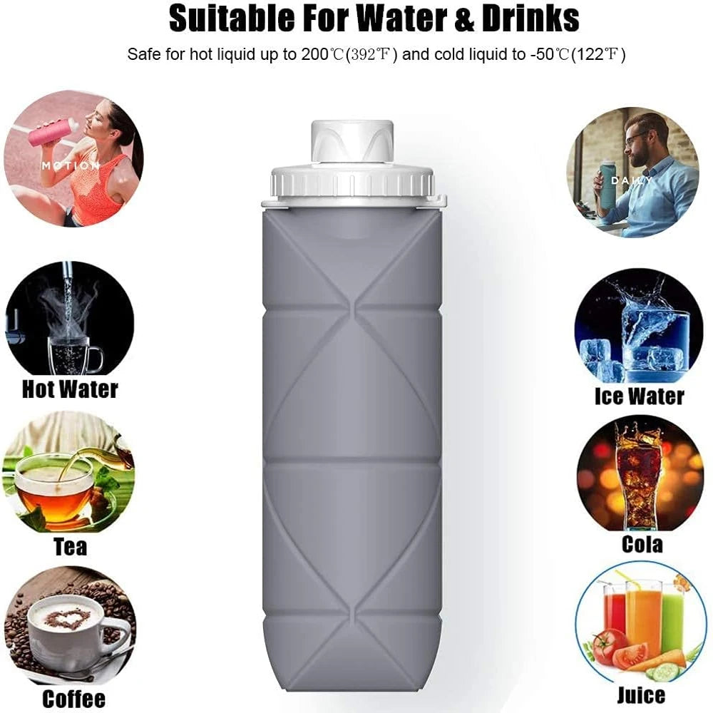 COOLKLICK 600ML Collapsible Water Bottles